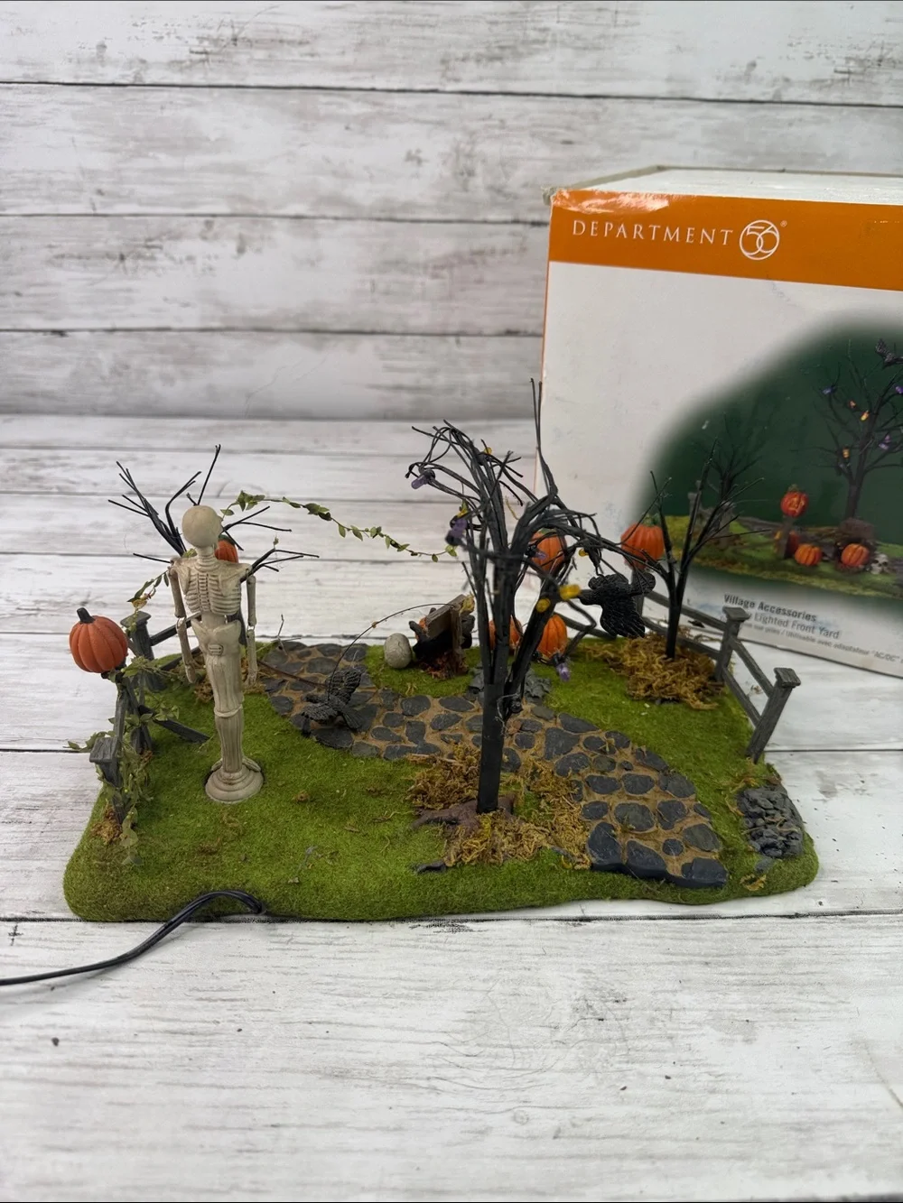 Department 56 Halloween Village Accessories Haunted Fiber Optic Backdrop 53075
